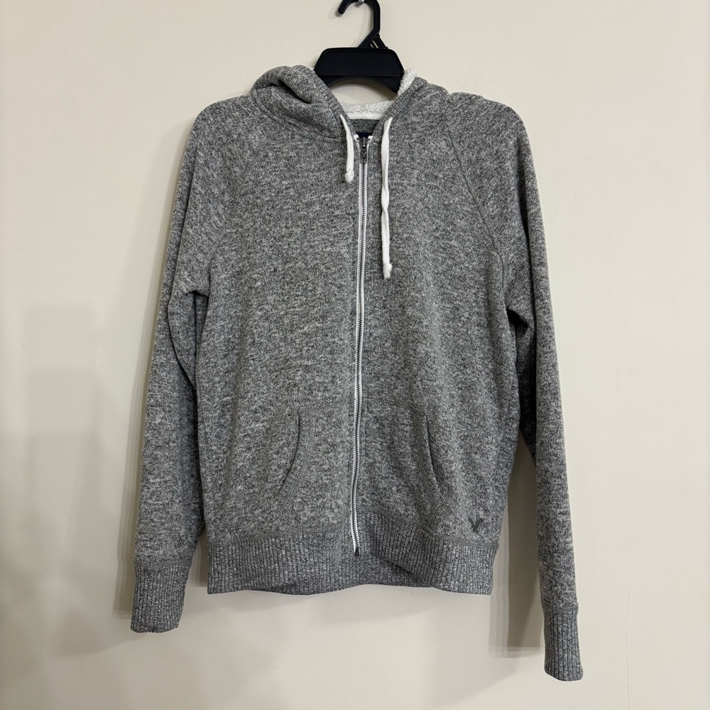American Eagle Outfitters Womens Long Sleeve Full Zip Kangaroo Pocket Jacket
